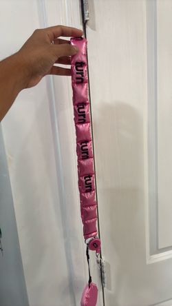 Turn Pink Puffer Lanyard with Coin Pouch