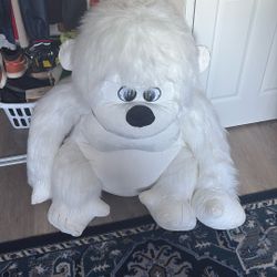 Jumbo Plush White Gorilla 