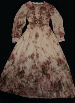 Long sleeve floral dress