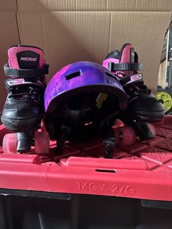 Micmac Kids Roller Skates with Helmet