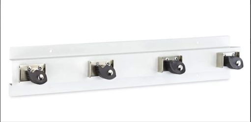 Uline - Standard Mop/Broom Holder - White- H-2840