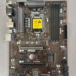MSI Z270-A Pro LGA 1151 6th/7th Gen Intel ATX Motherboard For PARTS NOT WORKING 
