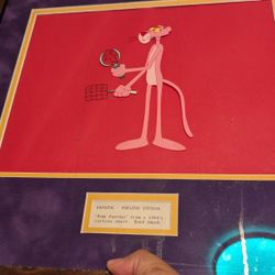 Actual Animation Cel From The Pink Panther 