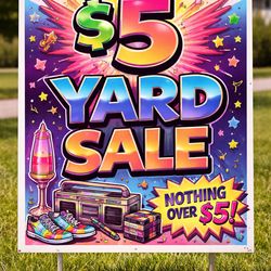 YARD SALE - Nothing over $5!!! Sat 3/28 & Sun 3/29