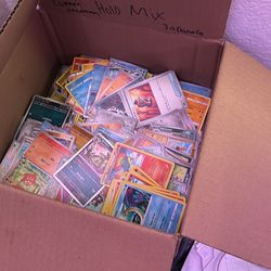 Pokémon cards includes rare holos and illustrator cards