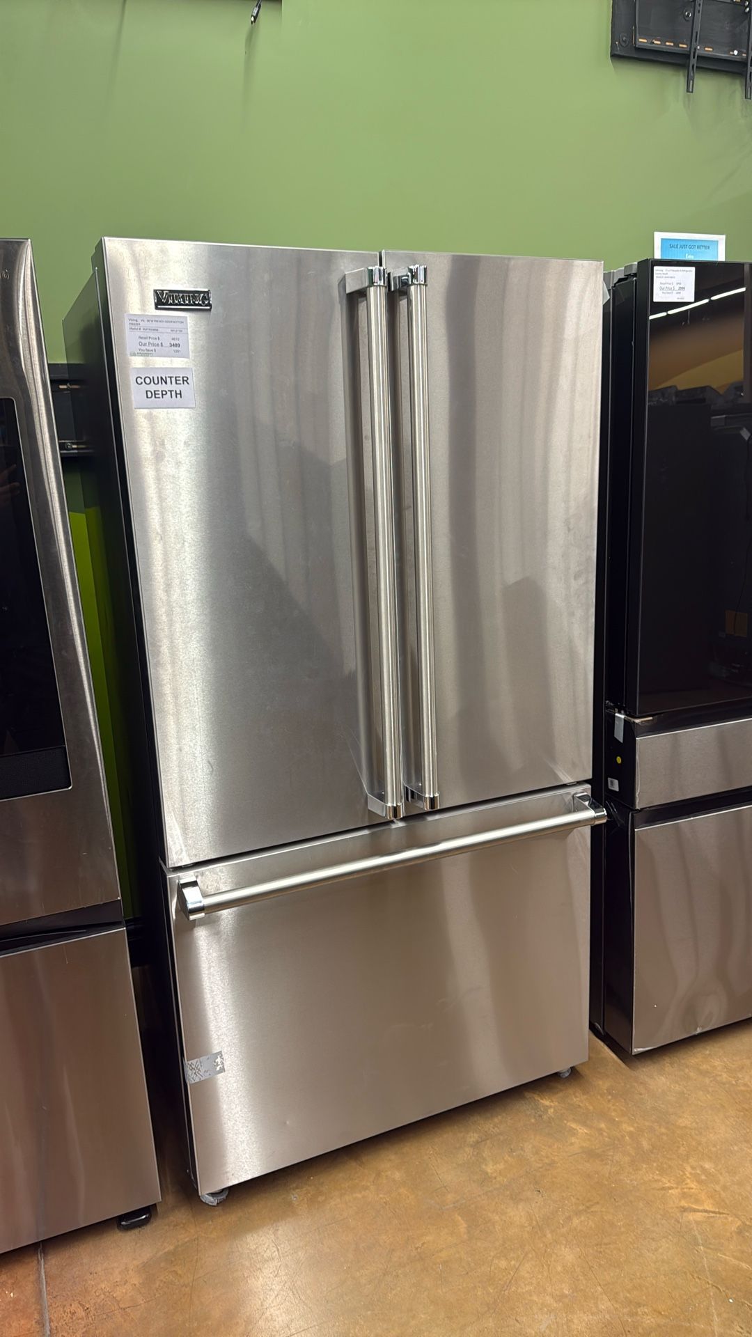 Viking 36” counter depth refrigerator