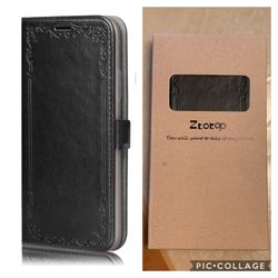 BRAND NEW/SEALED iPhone X Case,Ztotop Wallet Leather Case Folding Flip Magnetic Protective Cover (BLACK)