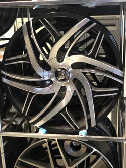 24" Diablo Hurricane Black with Machined Face Rims