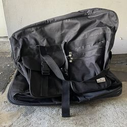Black Rolling 5 Wheel Duffle Bag