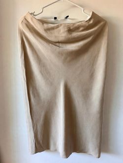 Theory Champagne Silk Skirt, Size P