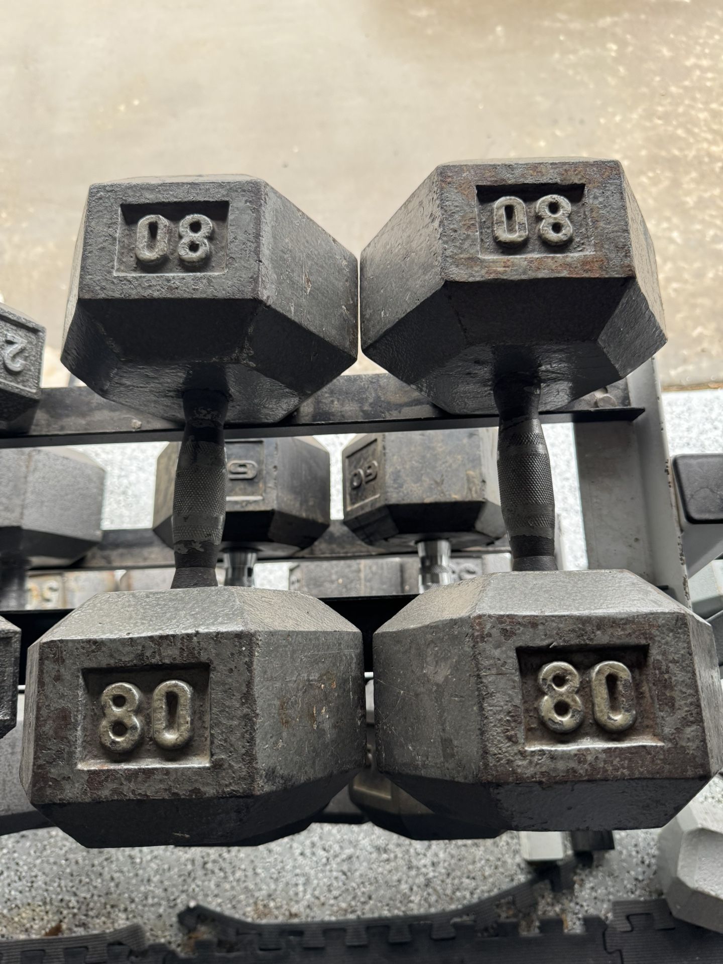 80lb Dumbbells 