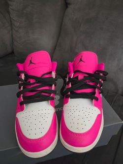 Air Jordan 1 Low Pink White Sneakers