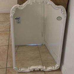 White Farmhouse Mirror 