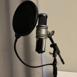 Sterling ST151 Microphone with stand, cage and pop filter