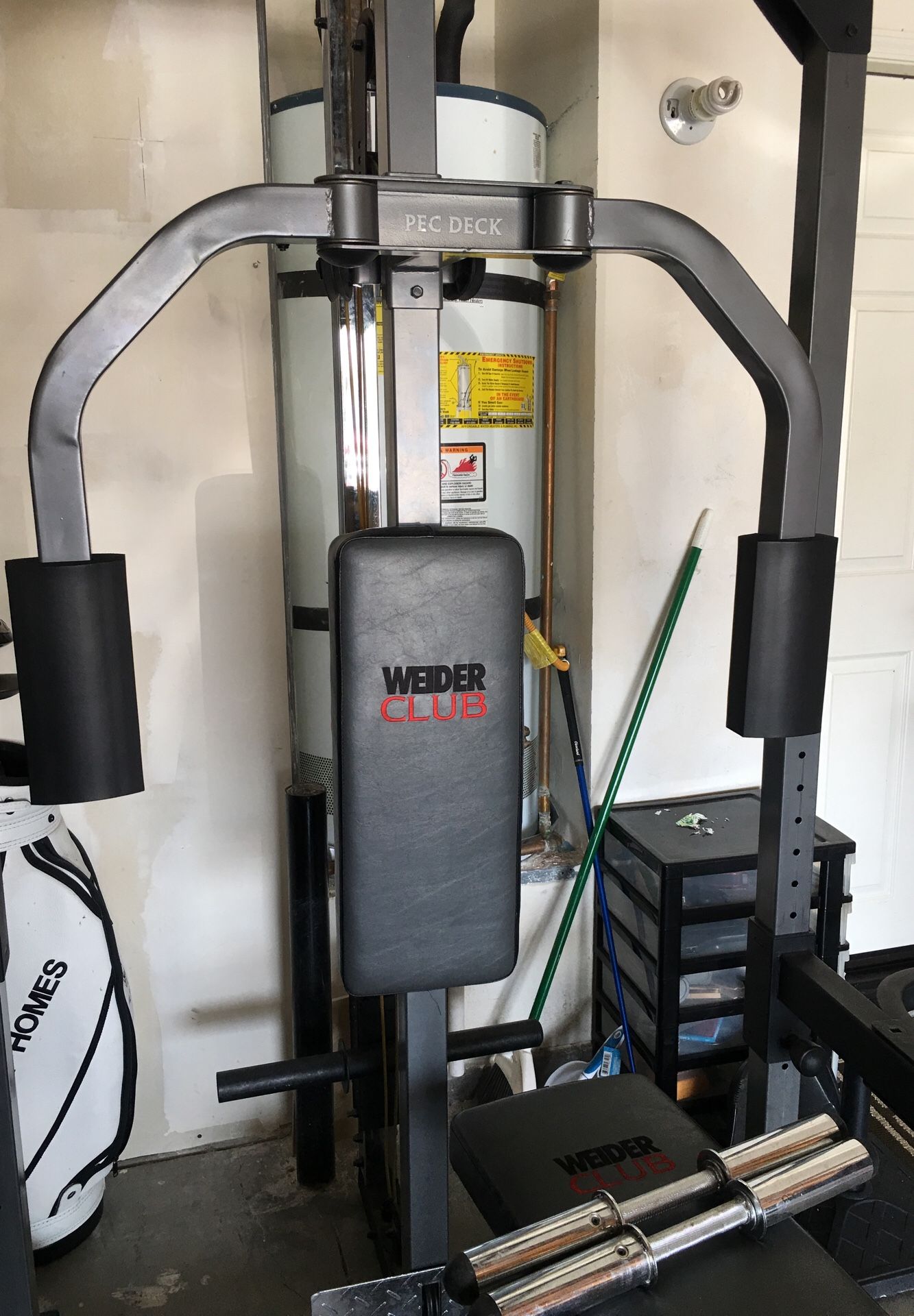 Weider club home gym weight set c670 equipment fitness system bench for Sale in Menifee CA OfferUp