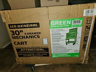 30 in us general 5 drawer cart