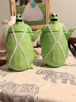 2 OOGIE BOOGIE COOKIE JARS