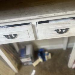 White Antique style Desk