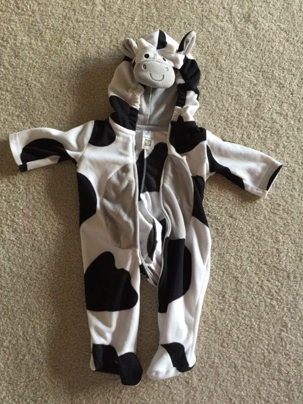 0-3 month cow costume