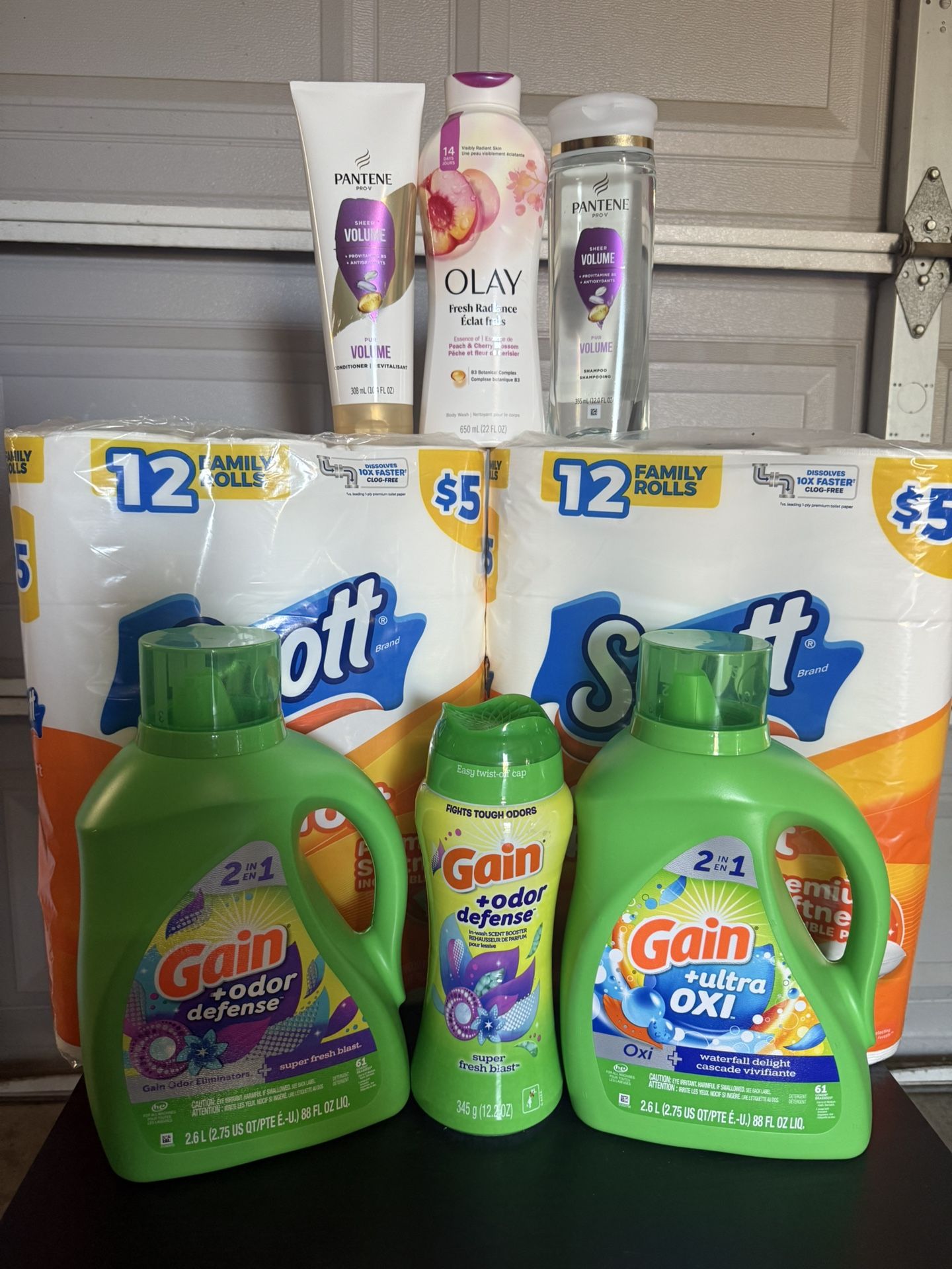 Household bundle: Gain, Scott, Olay, & Pantene
