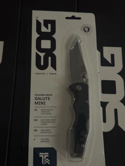 SOG Salute Mini Folding Knife - New in Package