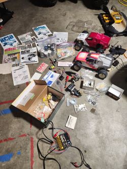 RC10 Vintage RC Car Lot with Parts and Accessories