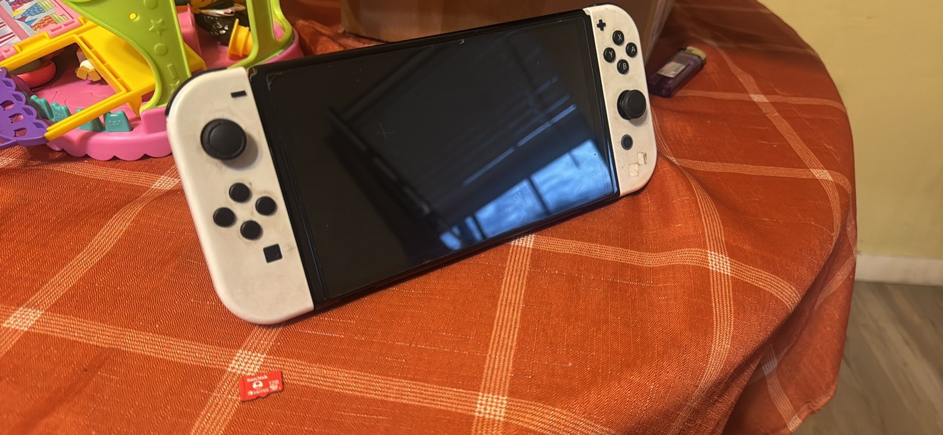 OLED Nintendo Switch, 128gb SD card