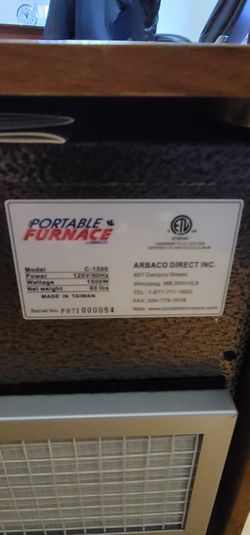 Arbaco Portable Heater 1500 W for Sale in Chicago, IL - OfferUp