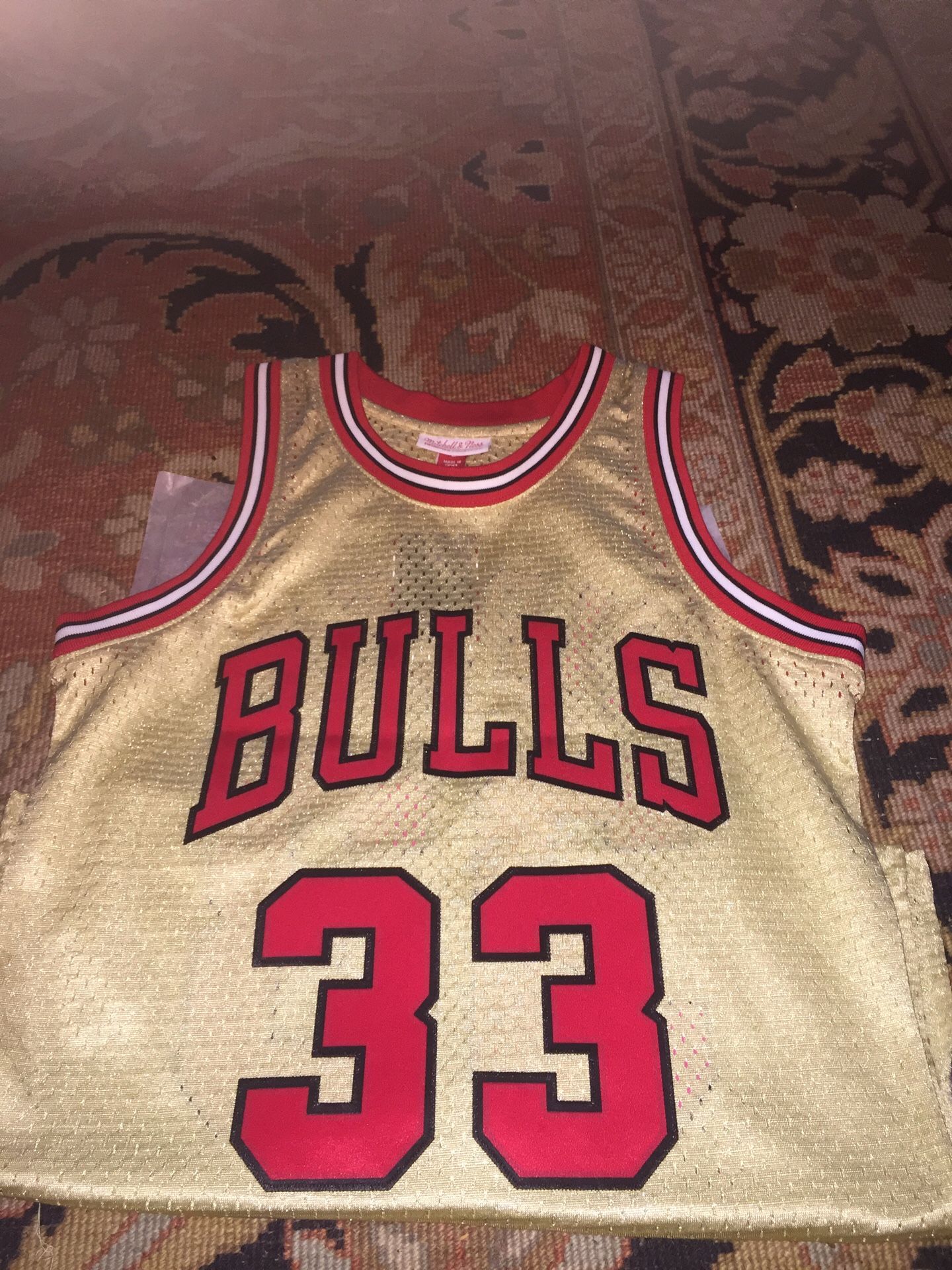 : Mitchell & Ness Scottie Pippen Chicago Bulls NBA Throwback HWC  Jersey - Red : Sports & Outdoors