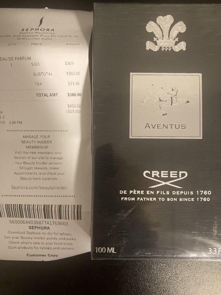 Creed Aventus Large 100ML 3.3 FL OZ EDP - Brand New Colonge