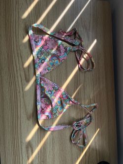 Floral Print Triangle Bikini Set