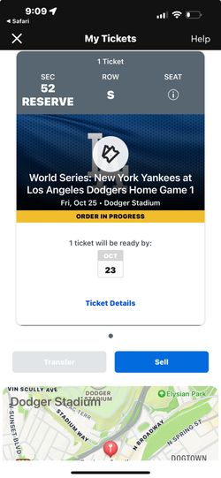 Dodger Game 1 WORLD SERIES