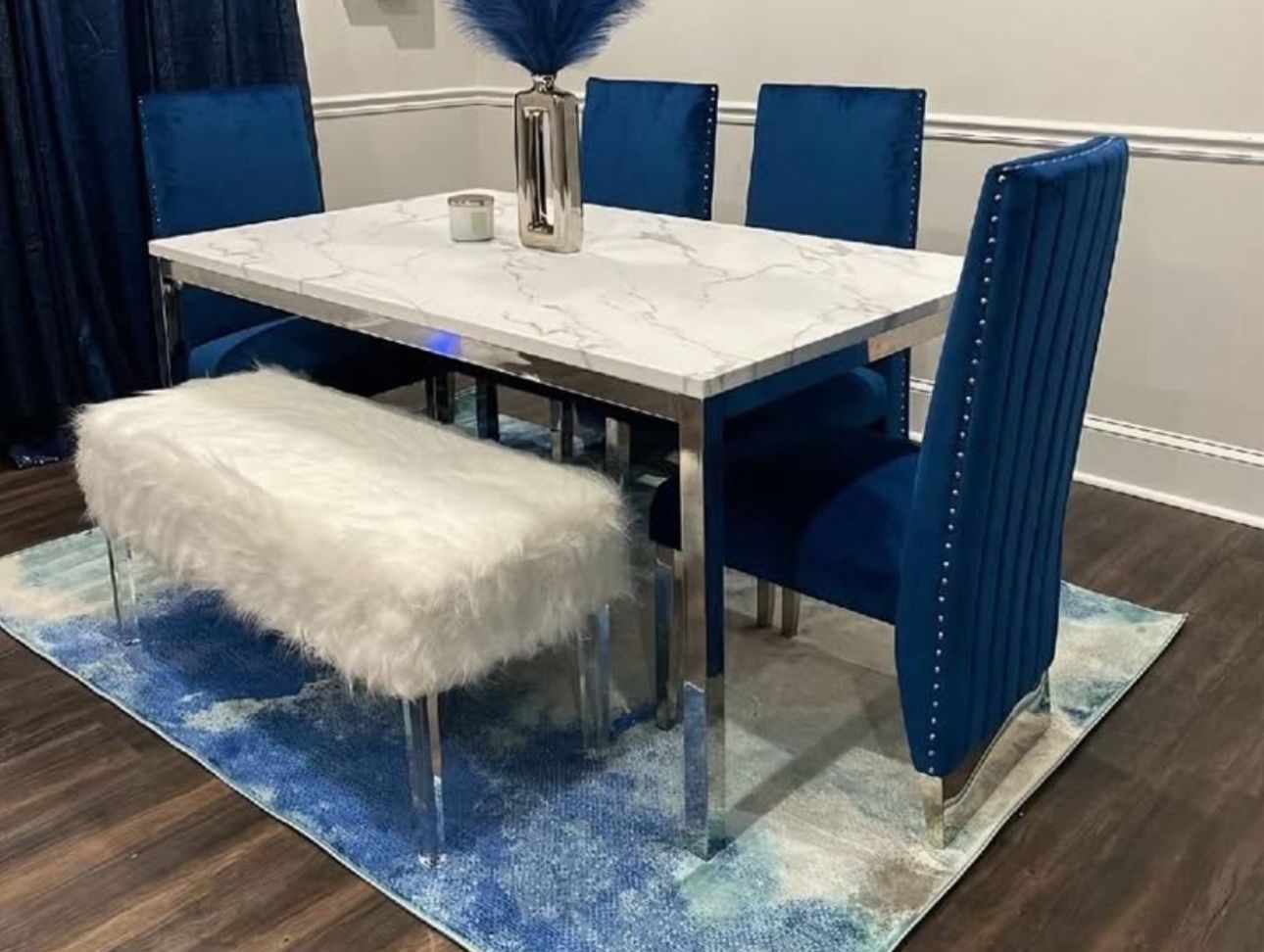 DINING TABLE for Sale - CHROME