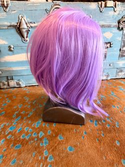 Purple bob wig