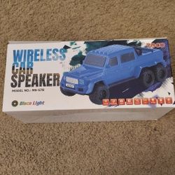 Blue Wireless Car Speaker