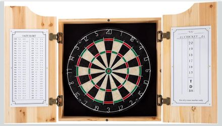 Dart Board Cabinet Set