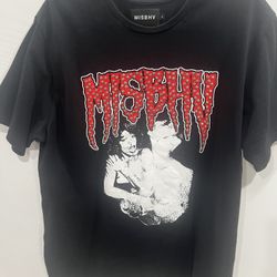 MISBHV Monterey Studded T-Shirt Black size large This t-shirt from MISBHV is made of 100% cotton featuring loose fit, print on the front and studded a