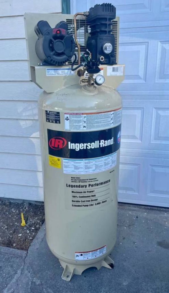 Ingersoll Rand 3-HP 60-Gallon Single-Stage Air Compressor (230V 1-Phase) *** Possibly needs compressor head gasket***