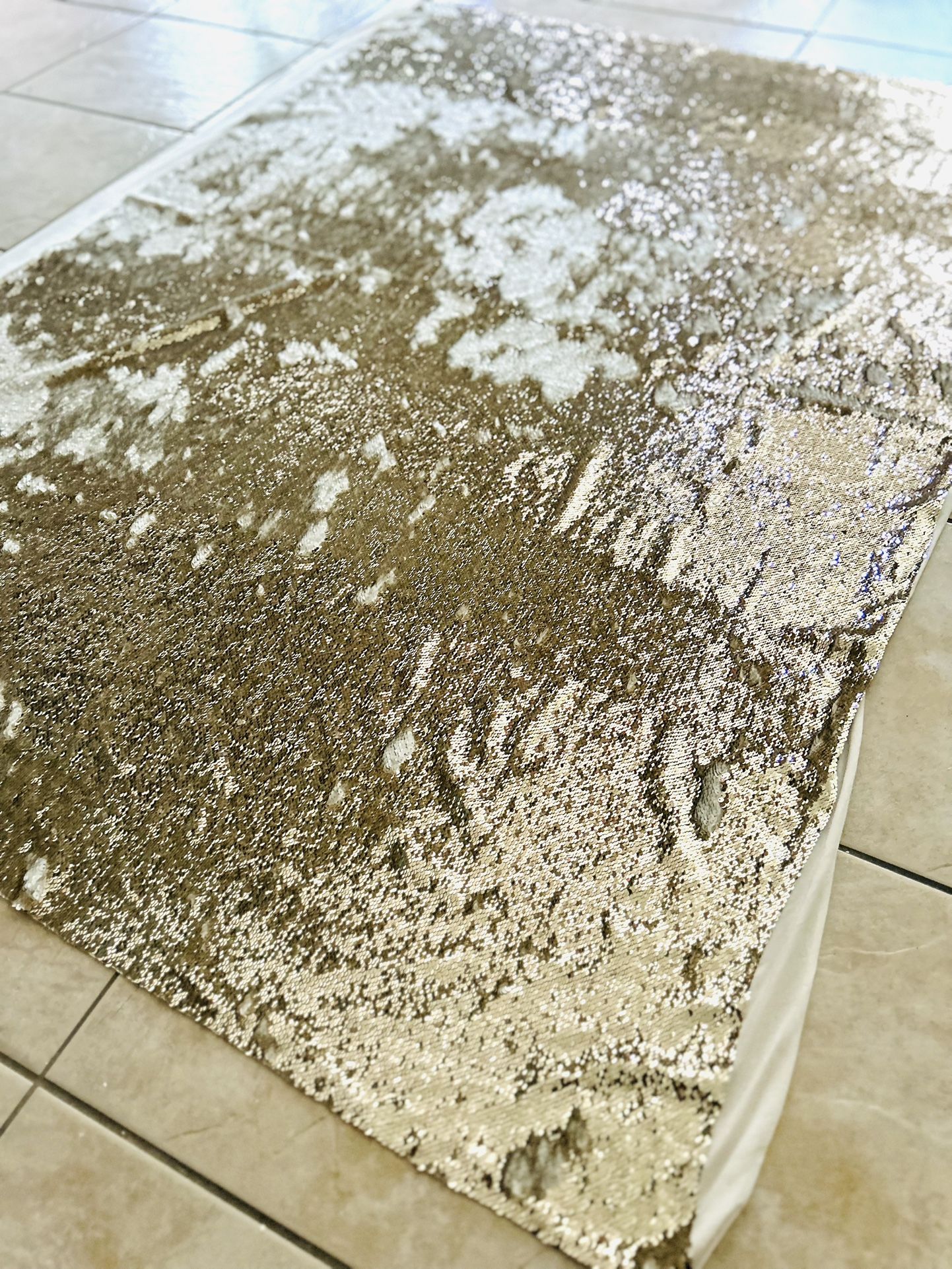 New Sequins Textile Throw Blanket Backdrop Multiuse Material Sewing Textile Glam Sequins