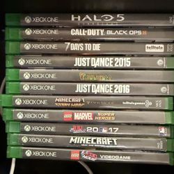 Entire LOT of 11 Xbox One games with cases