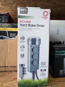 Power Gear 6-Outlet Yard Stake Timer
