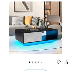 LED Coffee Table (black And grey)
