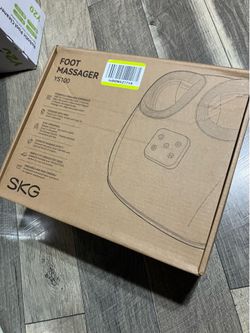 SKG YS100 Shiatsu Foot Massager with Heat and Remote, Feet Massager with 3 Air Compression Modes, for Plantar Fasciitis, Fits up to Size 13 for Men Wo