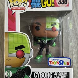 Funko POP! Cyborg Green Lantern #338 Teen Titans Go Toys R Us Exclusive Vinyl Fi
