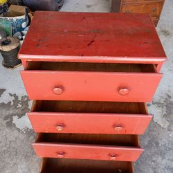 All Wood 4 Drawer Dresser