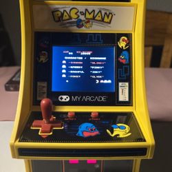 Pac-Man Micro Player Retro Arcade Machine 6" Inch Cabinet My Arcade DGUNL-3220 Tested