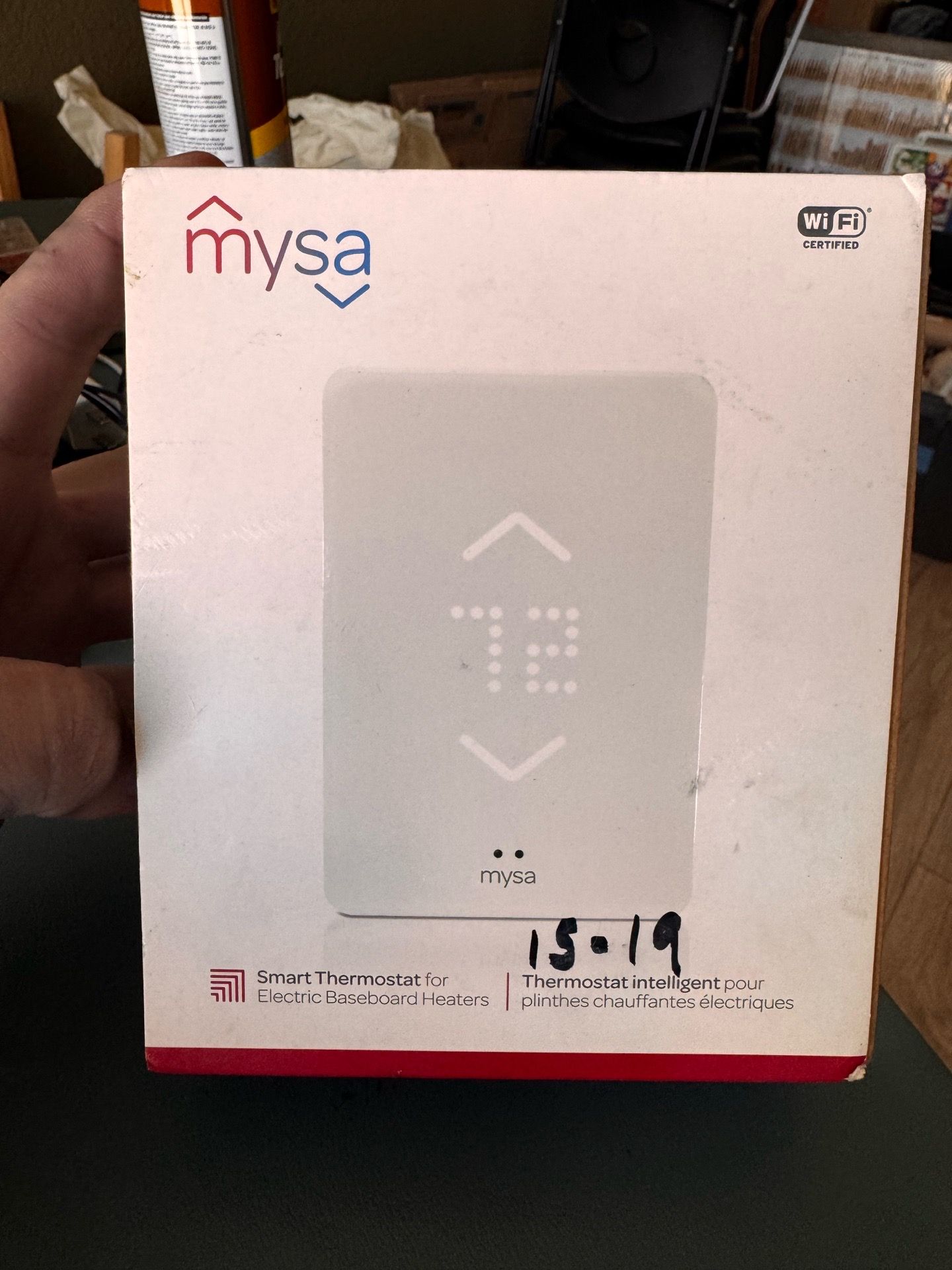 New in box MYSA smart thermostat