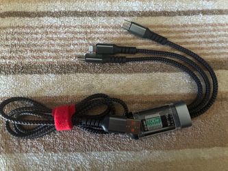 3 in 1 100W USB A Cable Fast Charging Micro USB Data Cord Phone Charger Quick Charge Cable