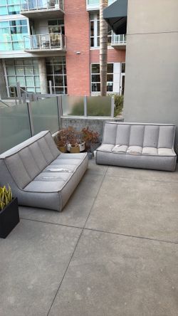 Arhaus outdoor sofas
