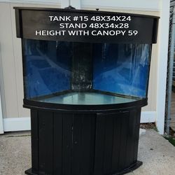 92 Gal Reef Ready Corner Fish Tank